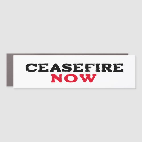 CEASEFIRE NOW FREE PALESTINE END GENOCIDE CAR MAGNET