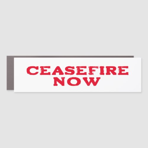 CEASEFIRE NOW FREE PALESTINE END GENOCIDE CAR MAGNET