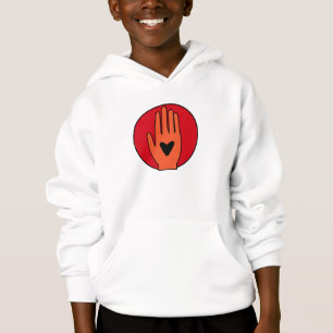 Ceasefire now hand Palestine graphic design  Hoodie