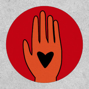 Ceasefire now hand Palestine graphic design  Patch