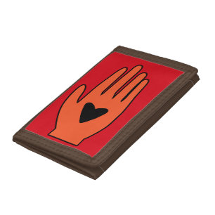 Ceasefire now hand Palestine graphic design Tri-fold Wallet