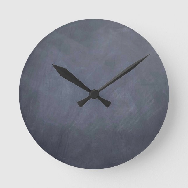 Ceate own Slate Chalkboard accessories - customize Round Clock (Front)
