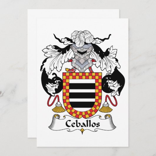 Ceballos Family Crest (Front/Back)