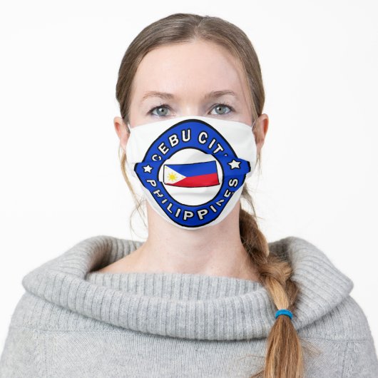 Cebu City Philippines Adult Cloth Face Mask (Worn)