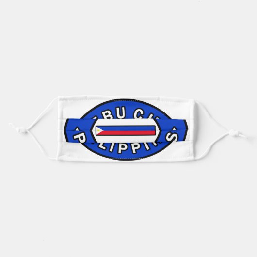 Cebu City Philippines Adult Cloth Face Mask (Front, Folded)