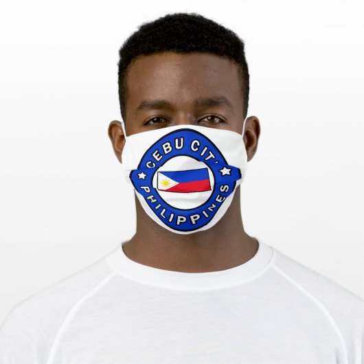 Cebu City Philippines Adult Cloth Face Mask (Worn)