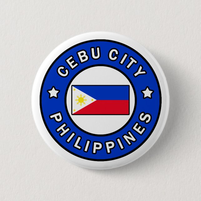 Cebu City Philippines Button (Front)