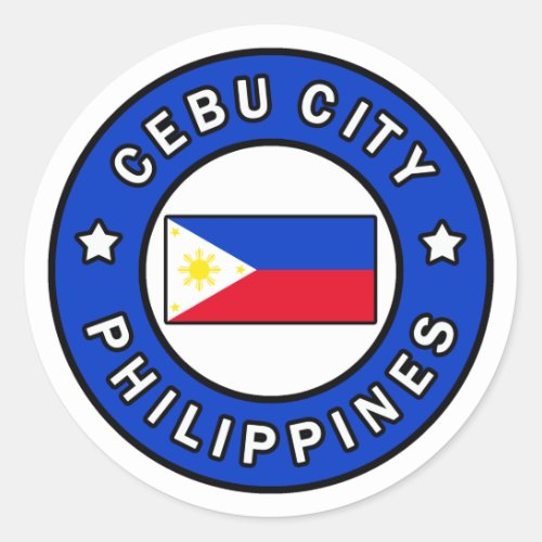 Cebu City Philippines Classic Round Sticker