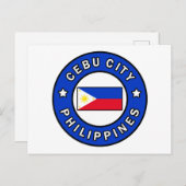 Cebu City Philippines Postcard (Front/Back)