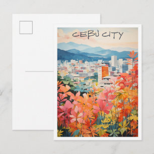 Cebu City philippines Travel Aesthetic Postcard