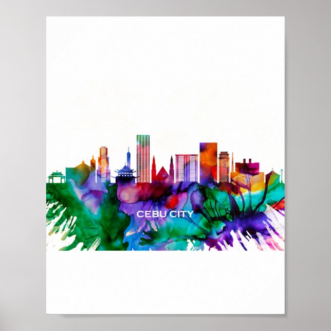 Cebu City Skyline Poster (Front)