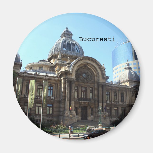 CEC Palace in Bucharest Magnet (Front)