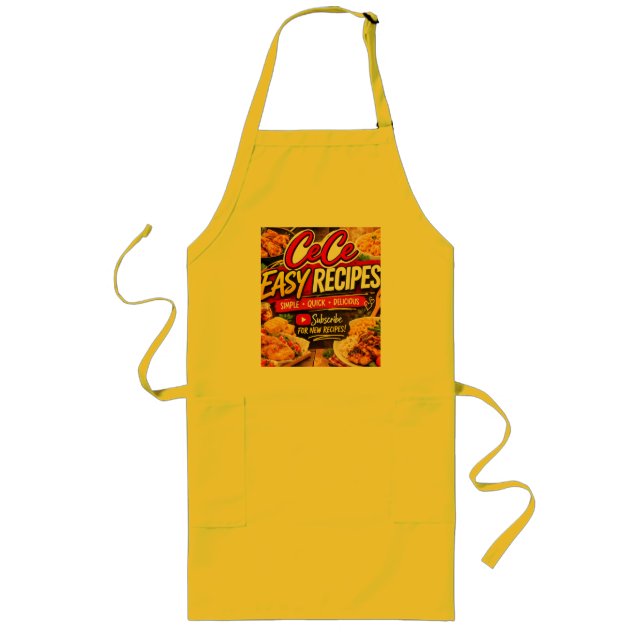 Cece Easy Recipes Apron (Front)