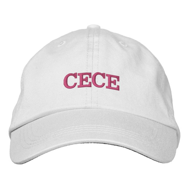 Cece Nickname Embroidered Baseball Cap (Front)