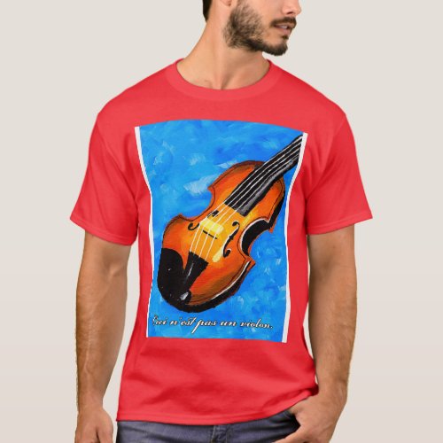 Ceci nest pas un violon Graphic T_Shirt