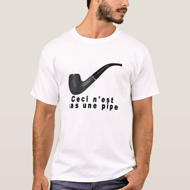 Ceci n'est pas une pipe scribble shirt (Front)