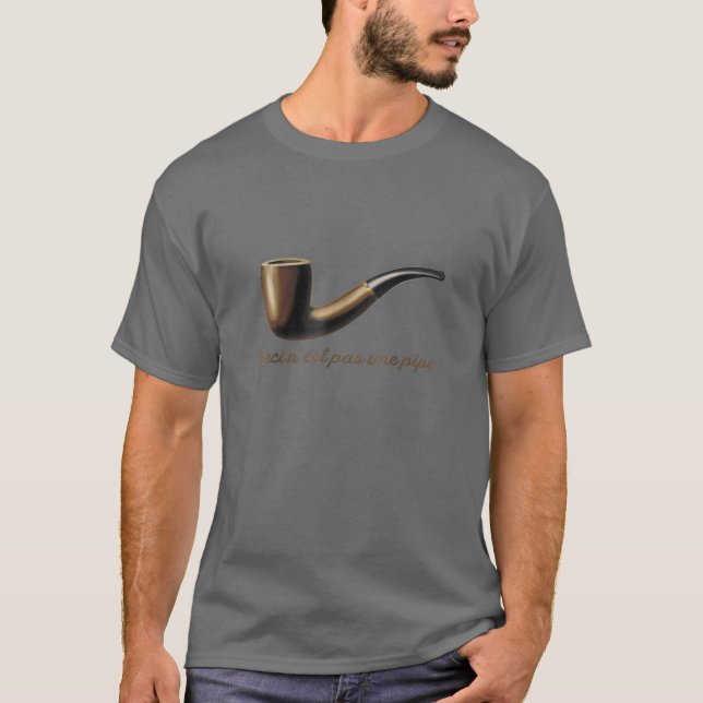 Ceci N'est Pas Une Pipe - This Is Not A Pipe Art T T-Shirt (Front)
