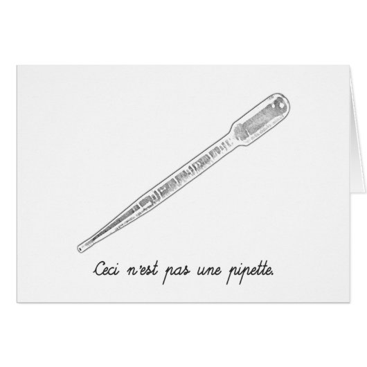 Ceci N'est Pas Une Pipette Cards (Front Horizontal)