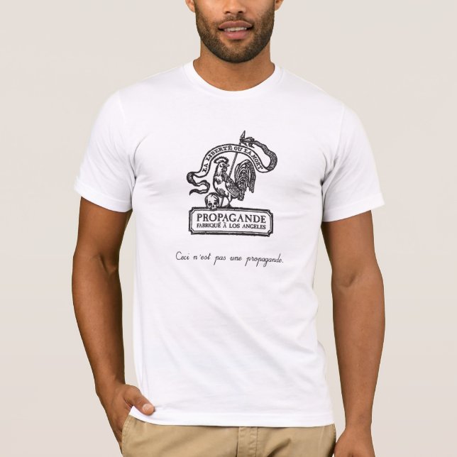 Ceci n'est pas une propagande French cock logo T-Shirt (Front)