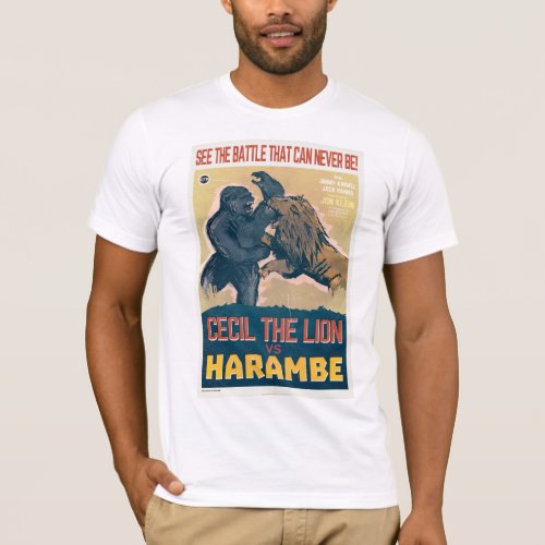 Cecil The Lion VS Harambe The Gorilla Movie T_Shirt