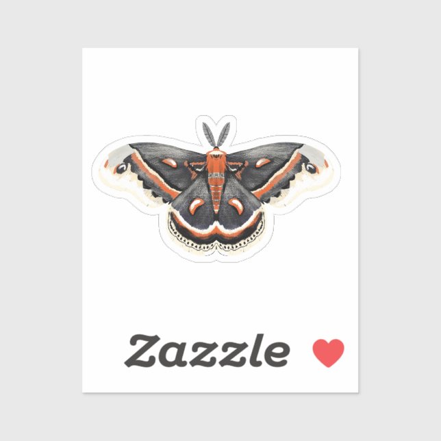 Cecropia Moth Sticker (Sheet)