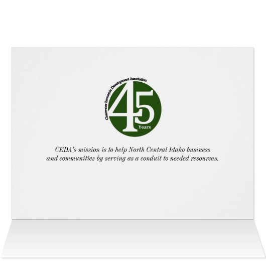 CEDA - Idaho Sunset Card. - Customized (Inside Horizontal (Top))