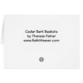 Cedar Bark Baskets #2 Cards (Back Horizontal)