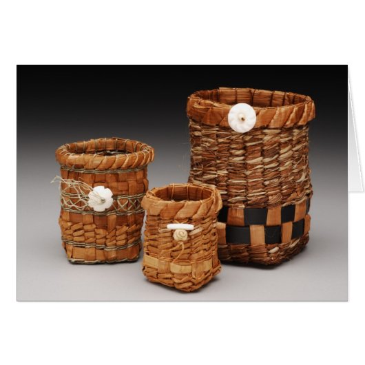 Cedar Bark Baskets Cards (Front Horizontal)