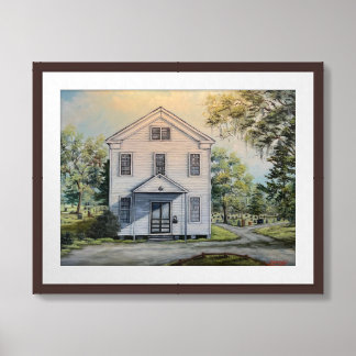 Cedar Bayou Painting Print in Frame