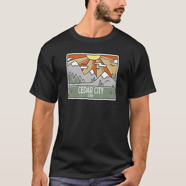 Cedar City Utah Mountains UT Vacation Souvenir T-Shirt (Front)