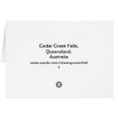 Cedar Creek Falls Cards (Back Horizontal)