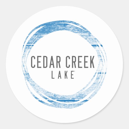 Cedar Creek LAke Classic Round Sticker | Zazzle.com