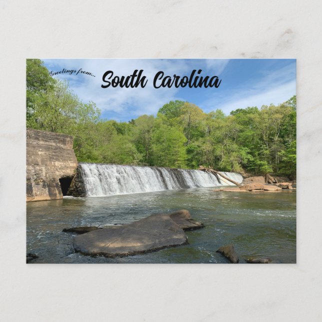 Cedar Falls Park South Carolina Postcard (Front)