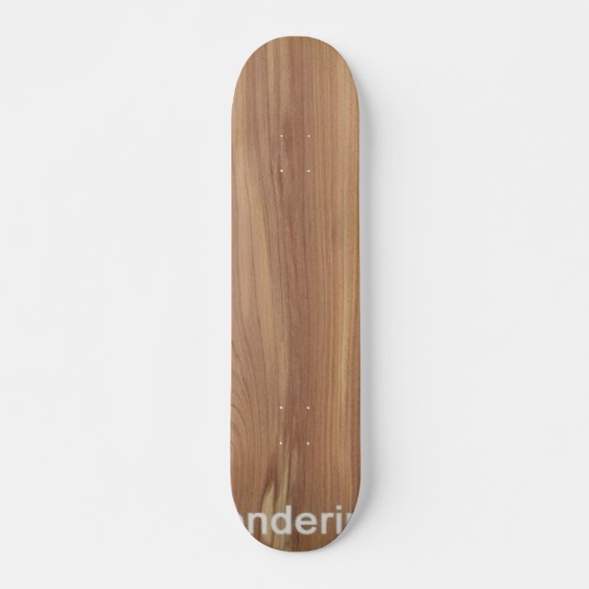 Cedar Grain Skateboard Deck (Front)