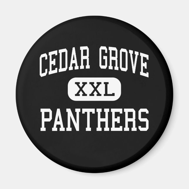 Cedar Grove - Panthers - High - Cedar Grove Magnet (Front)