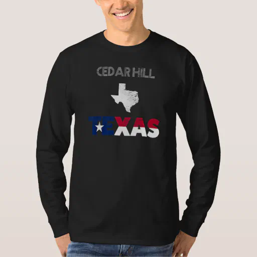 Cedar Hill TX Texas flag tourist native souvenir T-Shirt