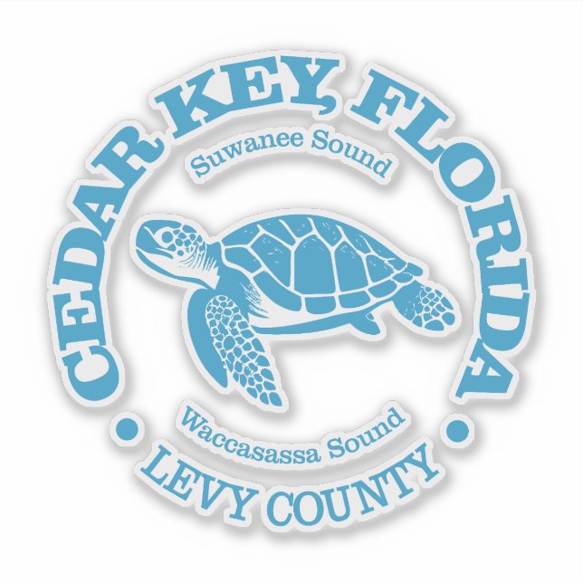 Cedar Key (sea turtle) Sticker (Front)