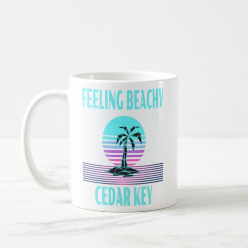 Cedar Key Vacation  Cool Palm Tree  Coffee Mug