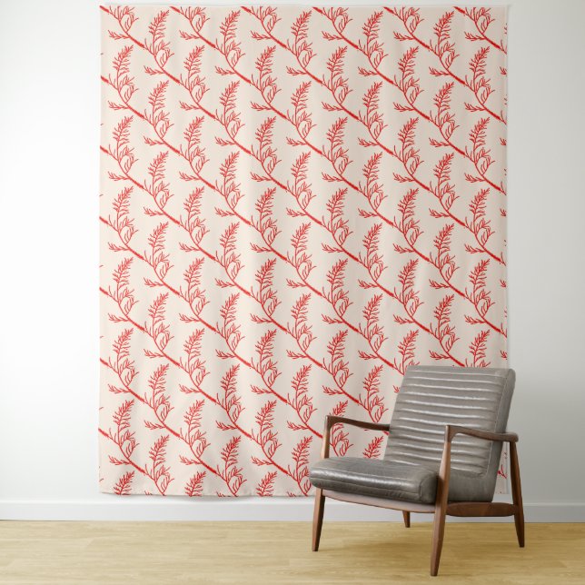 Cedar Leaves on Tapestry (In Situ)