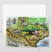 Cedar Park TEXAS Map Card (Front/Back)