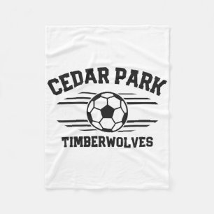 Cedar Park Timberwolves Soccer Ll 2025 Fleece Blanket