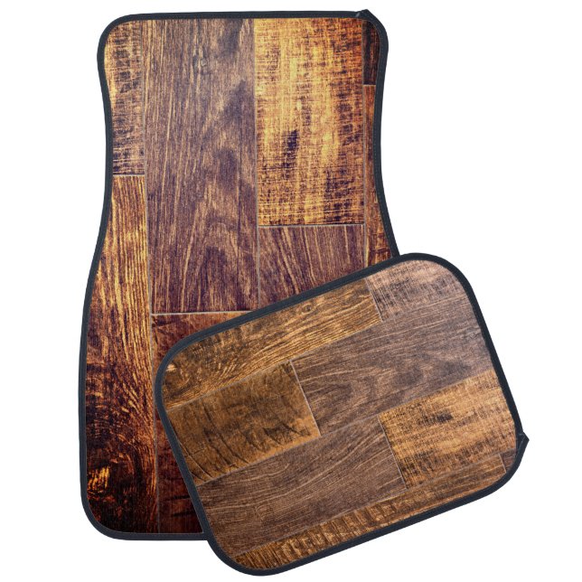 Cedar Planks | rustic outdoor pattern  Car Floor Mat (Set)