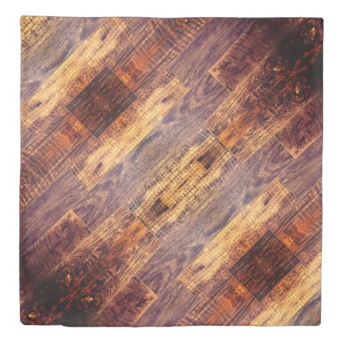 Cedar Planks  rustic outdoor pattern  Duvet Cover