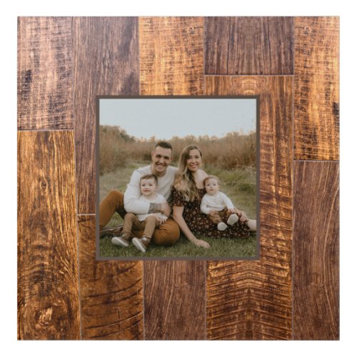 Cedar Planks  rustic wood grain pattern  Acrylic Print