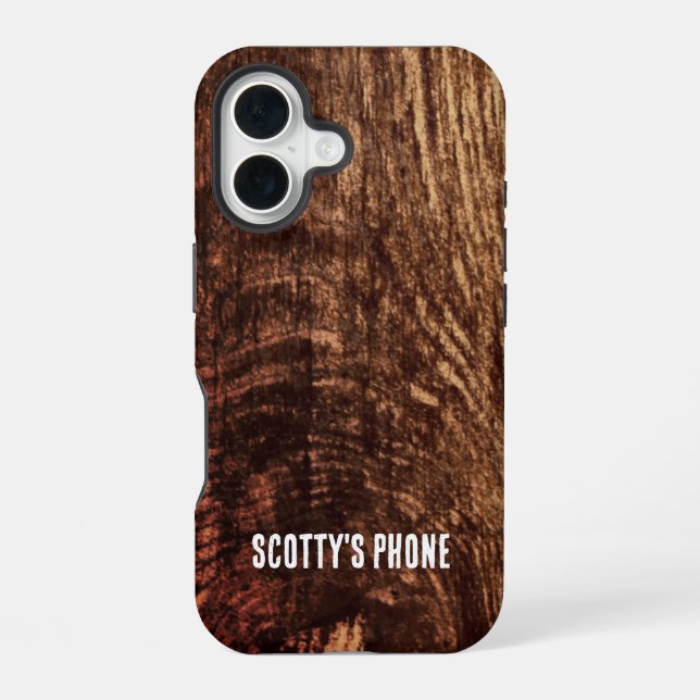 Cedar Planks | rustic wood grain pattern  Iphone Case (Back)