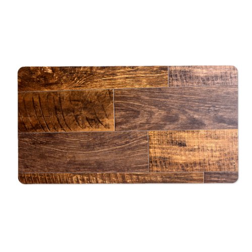 Cedar Planks  rustic wood grain pattern  Label