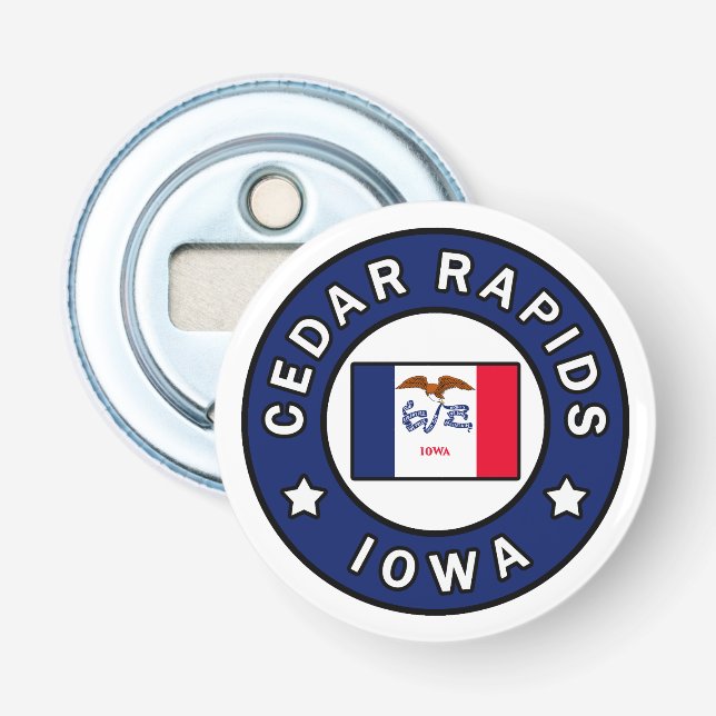 Cedar Rapids Iowa Bottle Opener (Front)