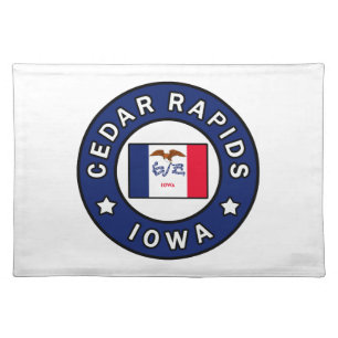 Cedar Rapids Iowa Cloth Placemat