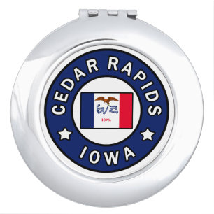 Cedar Rapids Iowa Compact Mirror