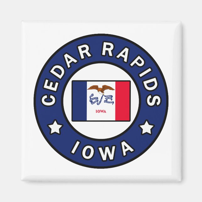 Cedar Rapids Iowa Magnet (Front)